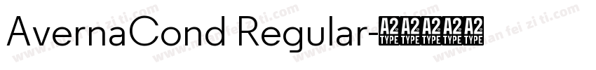 AvernaCond Regular字体转换